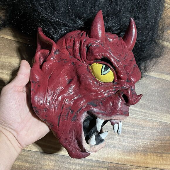 PMG Halloween Mask Devil 2006 The Paper Magic Group Scary Evil Costume Rare! - Picture 3 of 14